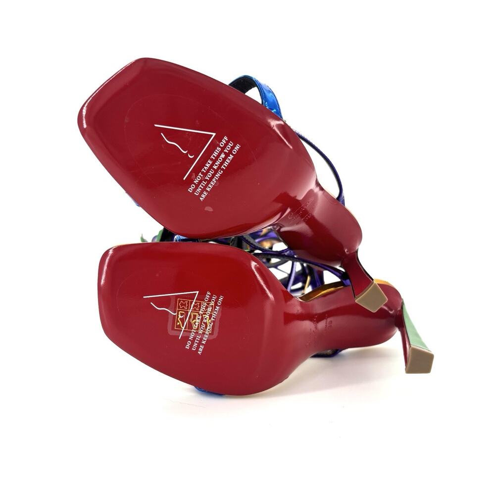 NEW Christian Louboutin Marvel Sea Warrior 100 Gladiator Knee High Sandals 39 - Picture 9 of 10